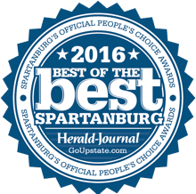 2016 Best of the best spartanburg's official peoples choice award by herald journal