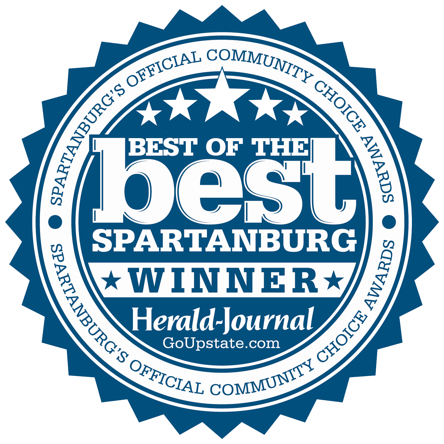 Best of the best spartanburg's official peoples choice award by herald journal