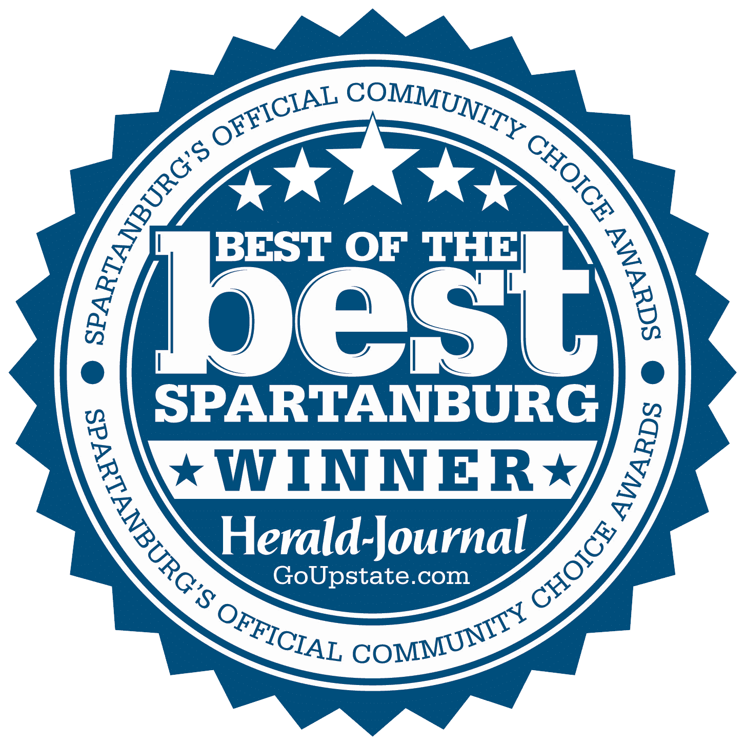 Best of the best spartanburg's official peoples choice award by herald journal